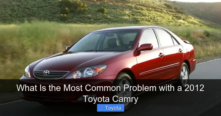 What Is the Most Common Problem with a 2012 Toyota Camry