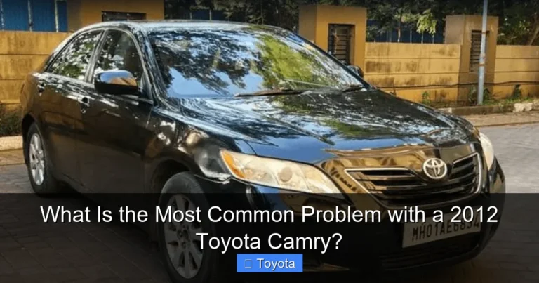 What Is the Most Common Problem with a 2012 Toyota Camry?