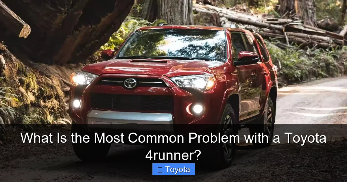 What Is the Most Common Problem with a Toyota 4runner?