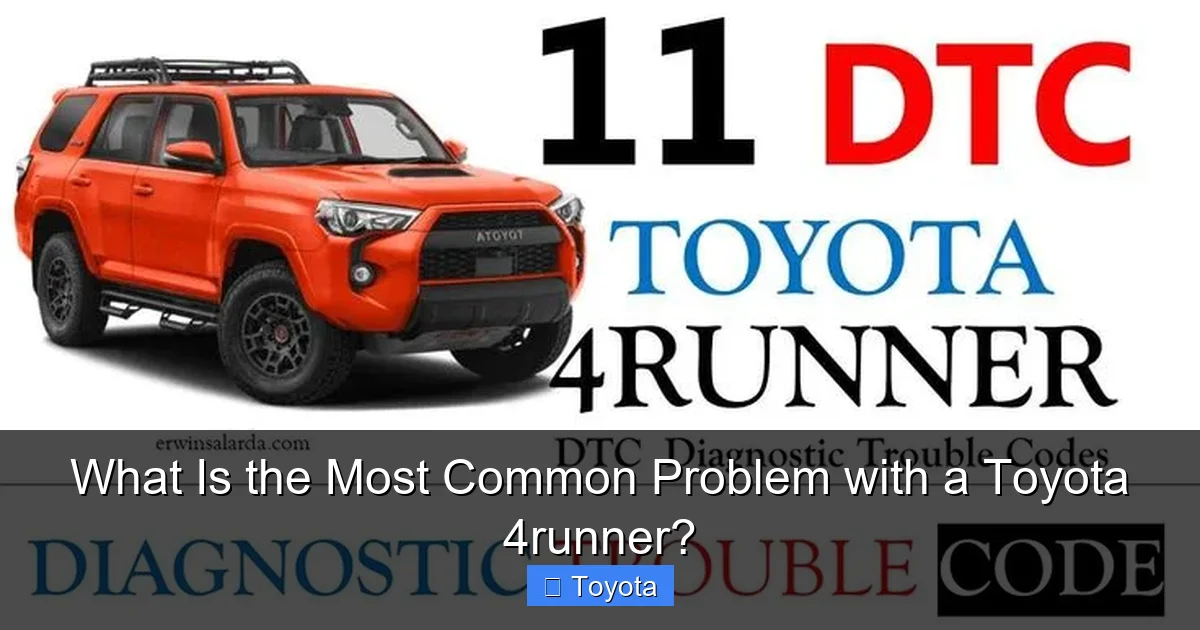 What Is the Most Common Problem with a Toyota 4runner?