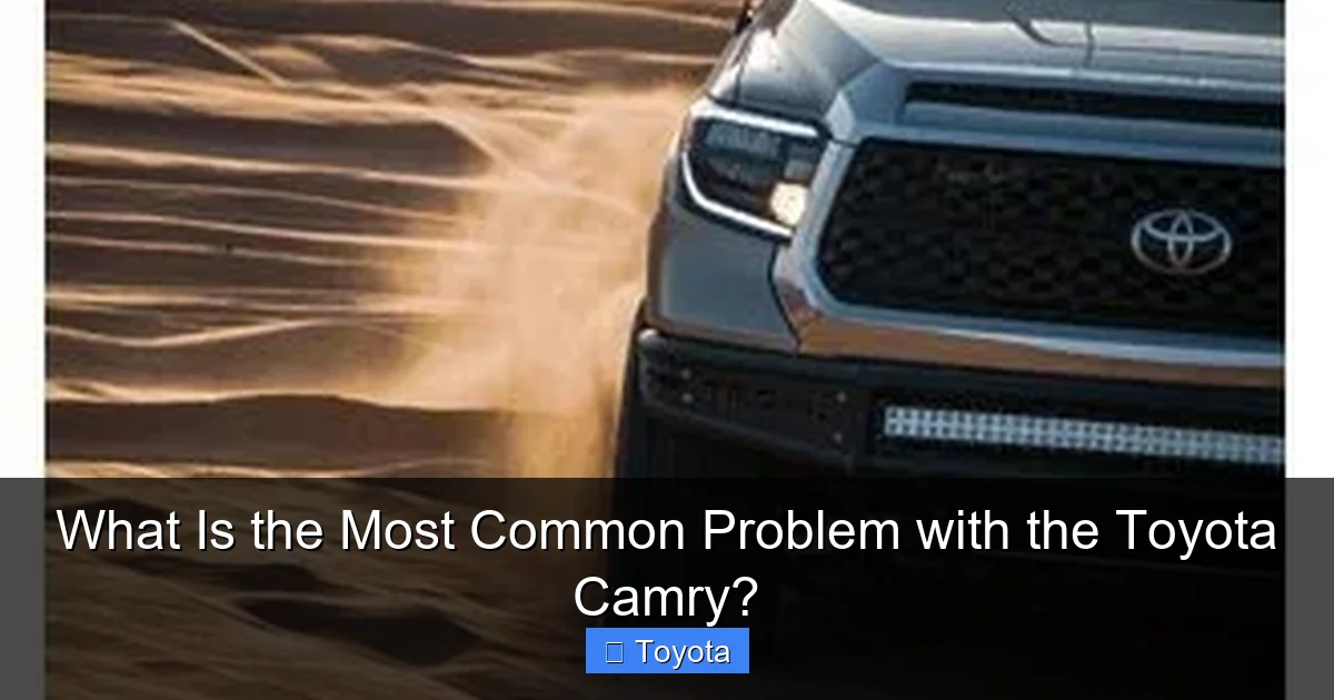 What Is the Most Common Problem with the Toyota Camry?