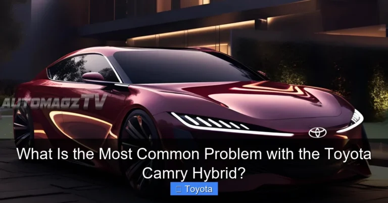 What Is the Most Common Problem with the Toyota Camry Hybrid?