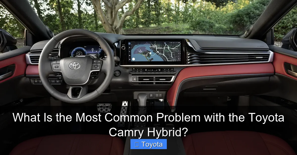 What Is the Most Common Problem with the Toyota Camry Hybrid?