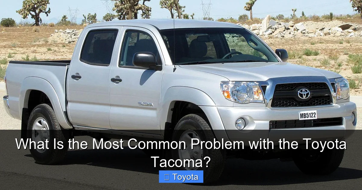 What Is the Most Common Problem with the Toyota Tacoma?