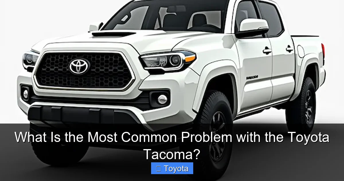 What Is the Most Common Problem with the Toyota Tacoma?