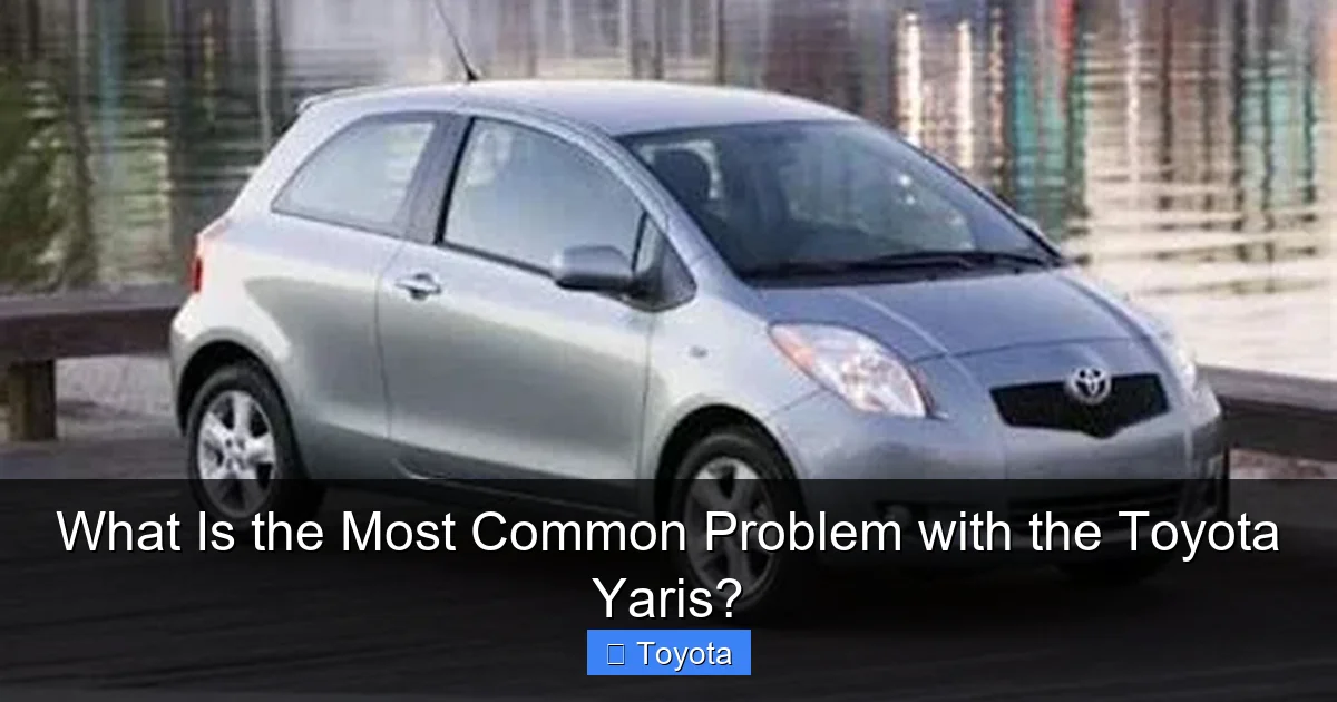 What Is the Most Common Problem with the Toyota Yaris?