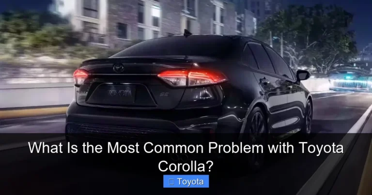 What Is the Most Common Problem with Toyota Corolla?