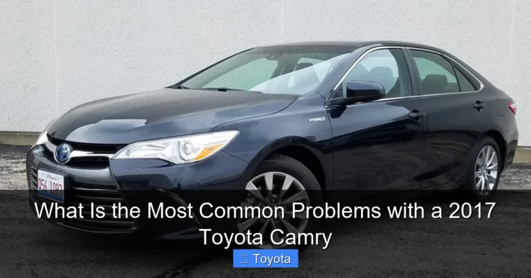 What Is the Most Common Problems with a 2017 Toyota Camry