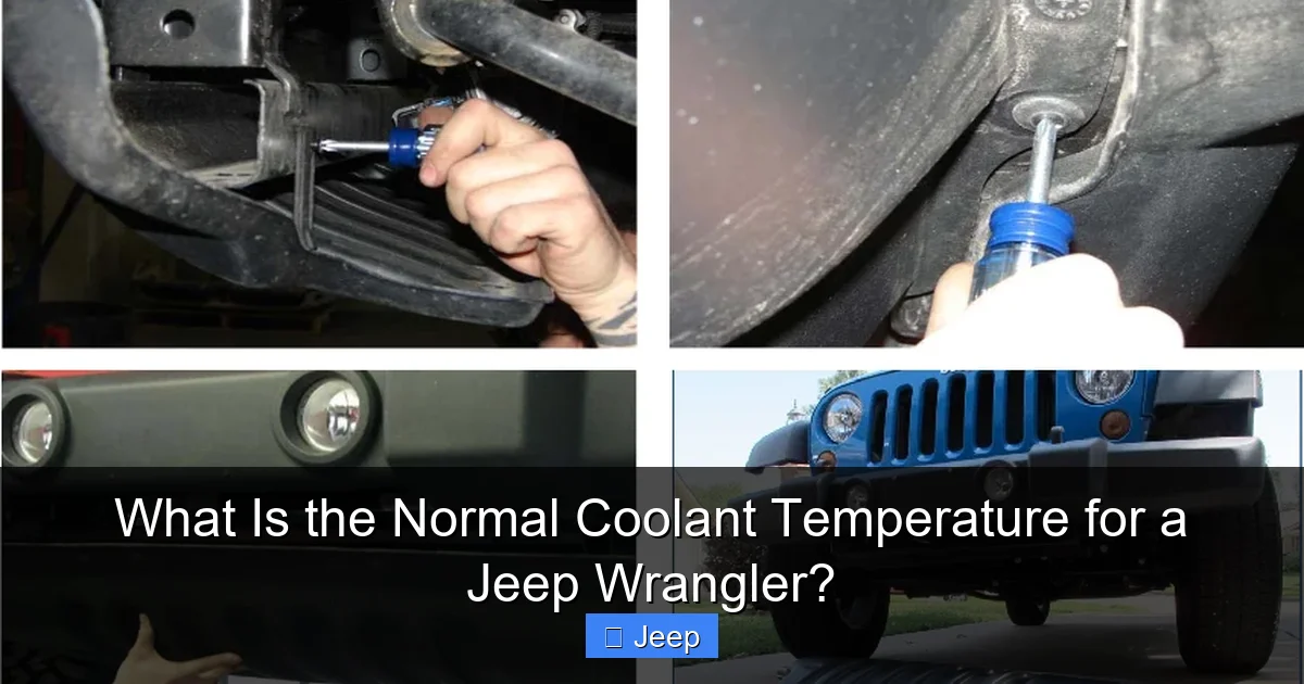 What Is the Normal Coolant Temperature for a Jeep Wrangler?