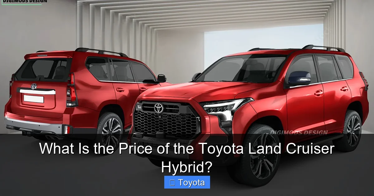 What Is the Price of the Toyota Land Cruiser Hybrid?