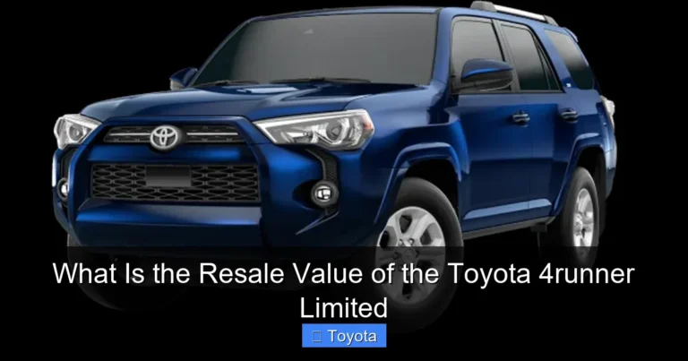 What Is the Resale Value of the Toyota 4runner Limited