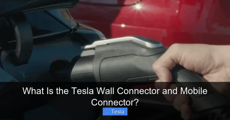 What Is the Tesla Wall Connector and Mobile Connector?