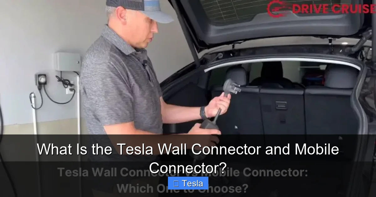 What Is the Tesla Wall Connector and Mobile Connector?
