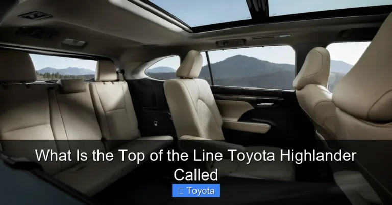 What Is the Top of the Line Toyota Highlander Called