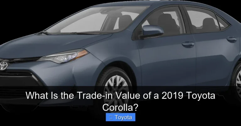 What Is the Trade-in Value of a 2019 Toyota Corolla?