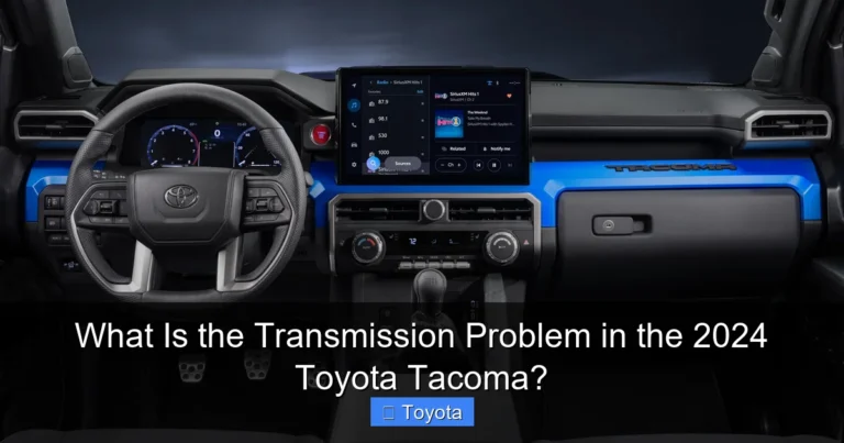 What Is the Transmission Problem in the 2024 Toyota Tacoma?
