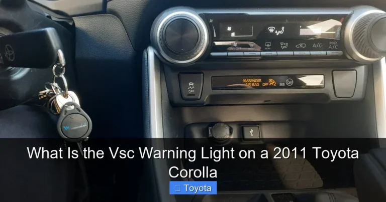 What Is the Vsc Warning Light on a 2011 Toyota Corolla