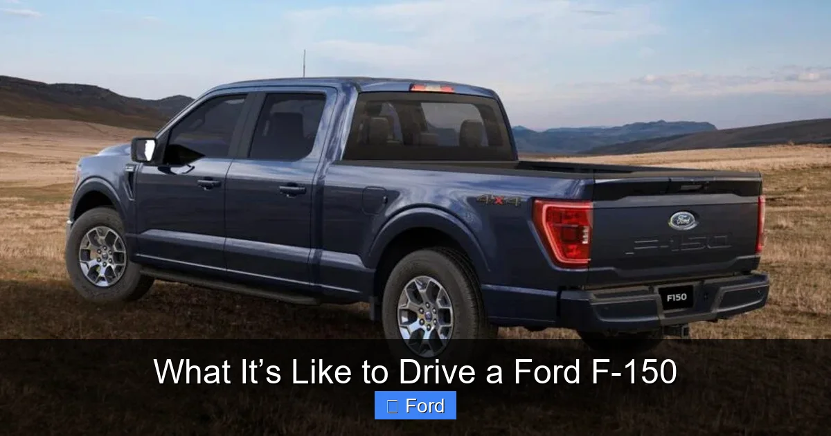 What It’s Like to Drive a Ford F-150