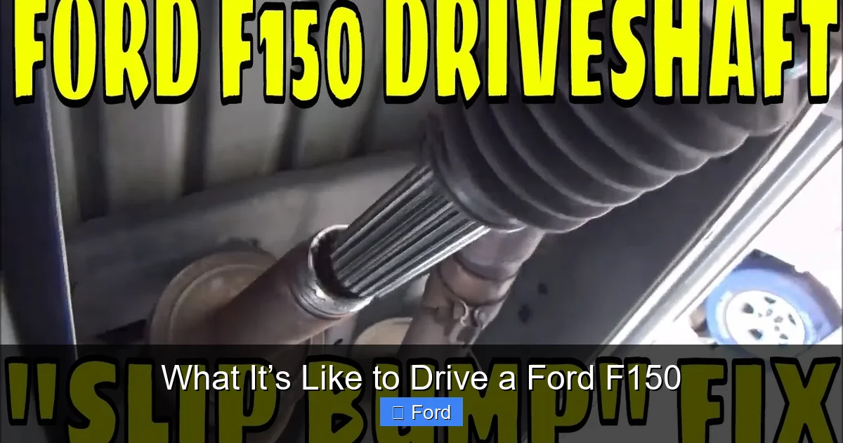 What It’s Like to Drive a Ford F150