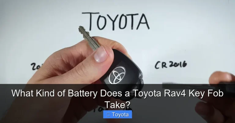 What Kind of Battery Does a Toyota Rav4 Key Fob Take?
