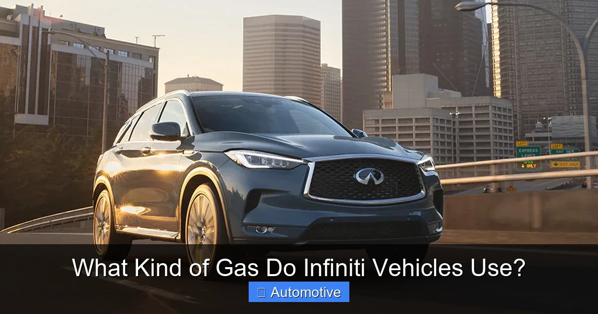 What Kind of Gas Do Infiniti Vehicles Use?