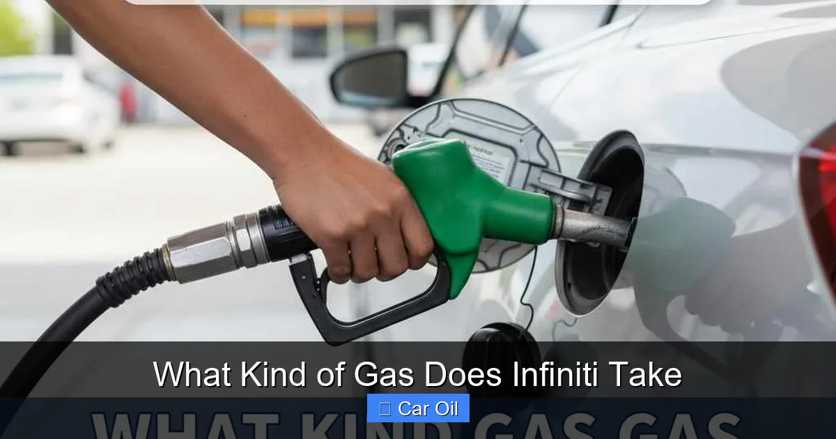 What Kind of Gas Does Infiniti Take