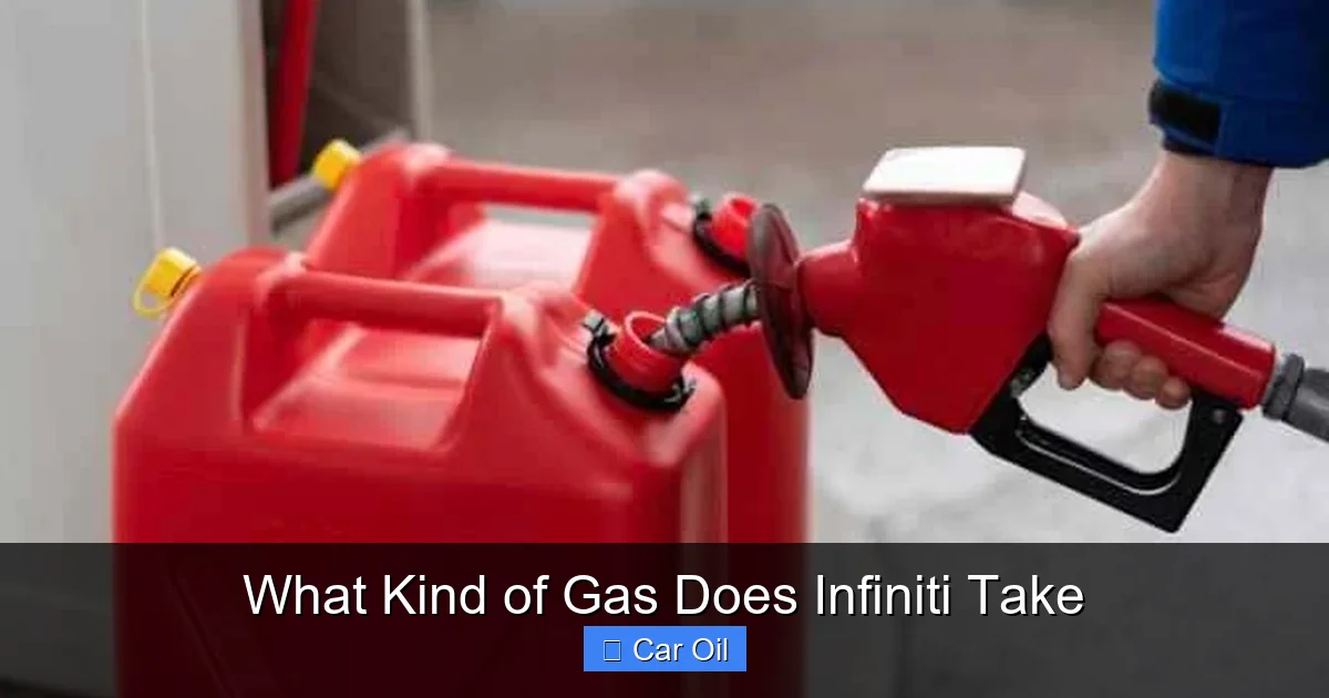 What Kind of Gas Does Infiniti Take