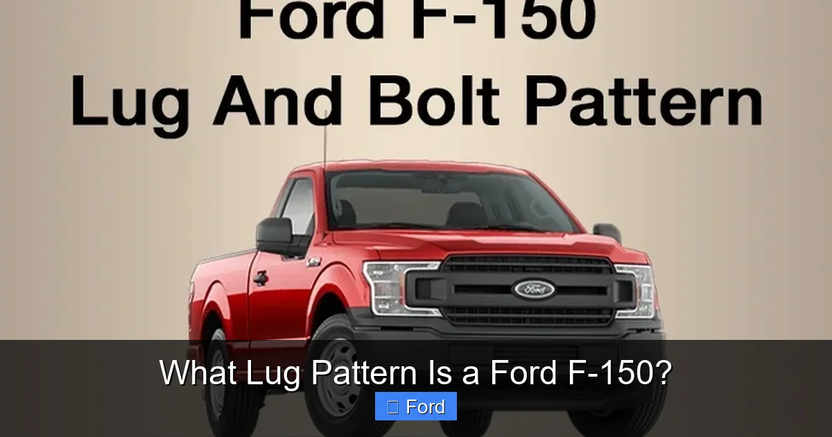 What Lug Pattern Is a Ford F-150?
