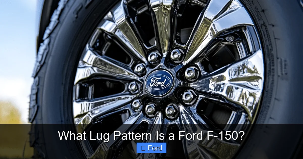 What Lug Pattern Is a Ford F-150?