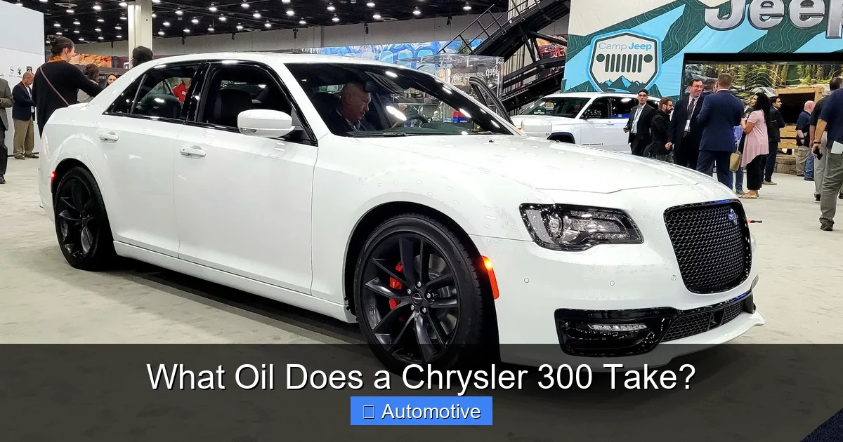 What Oil Does a Chrysler 300 Take?