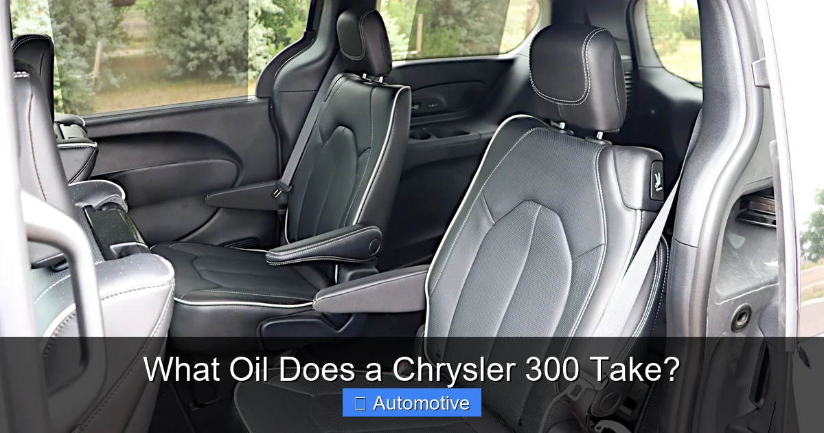 What Oil Does a Chrysler 300 Take?