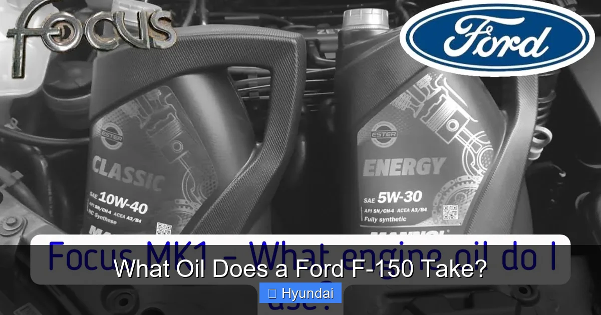 What Oil Does a Ford F-150 Take?