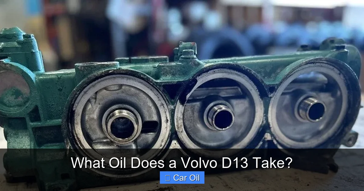 What Oil Does a Volvo D13 Take?