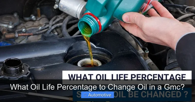 What Oil Life Percentage to Change Oil in a Gmc?