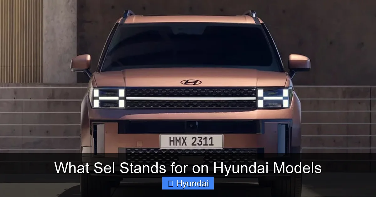 What Sel Stands for on Hyundai Models
