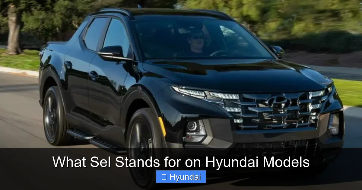 What Sel Stands for on Hyundai Models