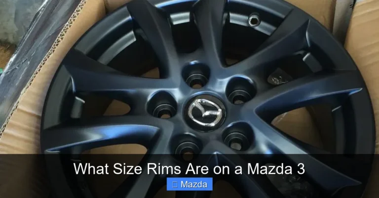 What Size Rims Are on a Mazda 3