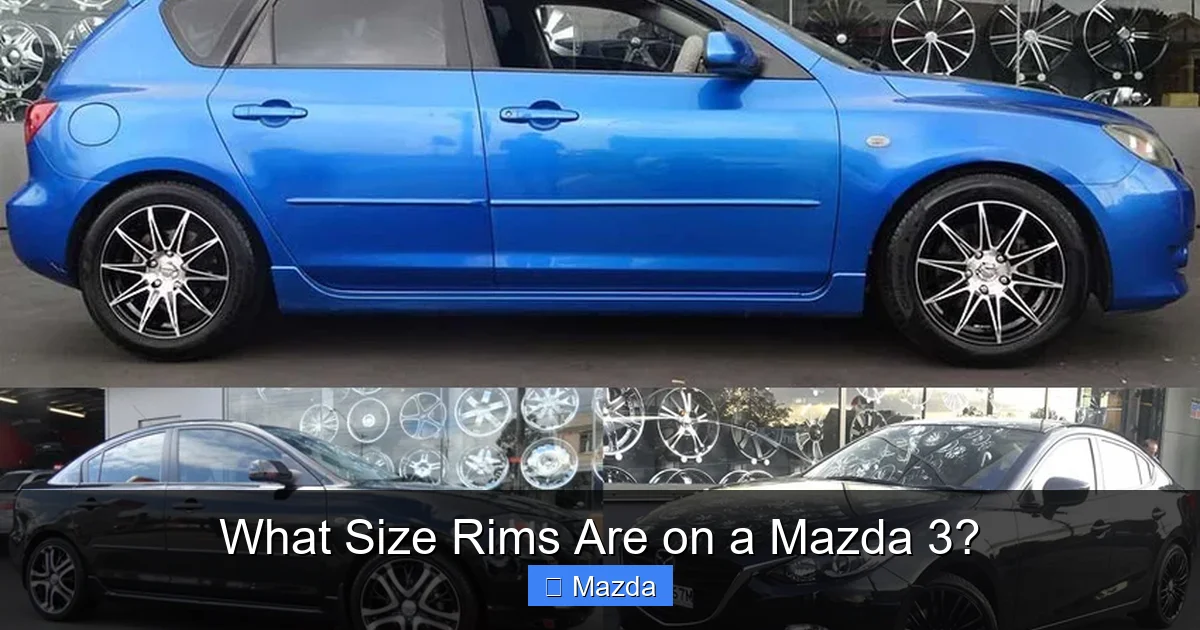 What Size Rims Are on a Mazda 3?