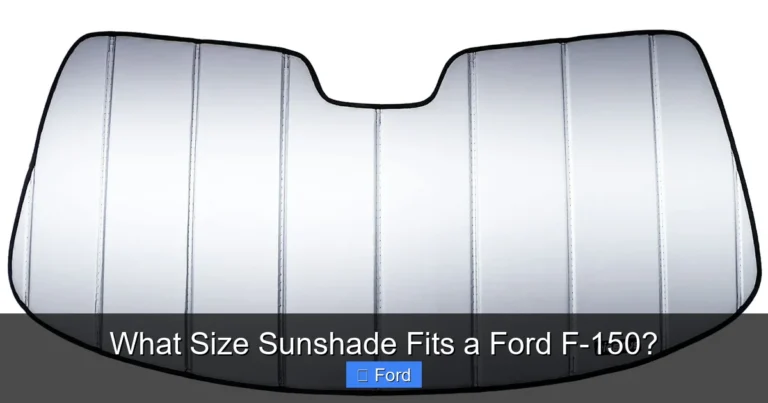 What Size Sunshade Fits a Ford F-150?
