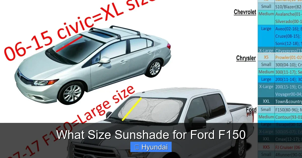 What Size Sunshade for Ford F150