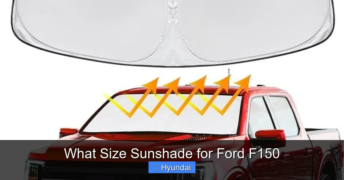 What Size Sunshade for Ford F150