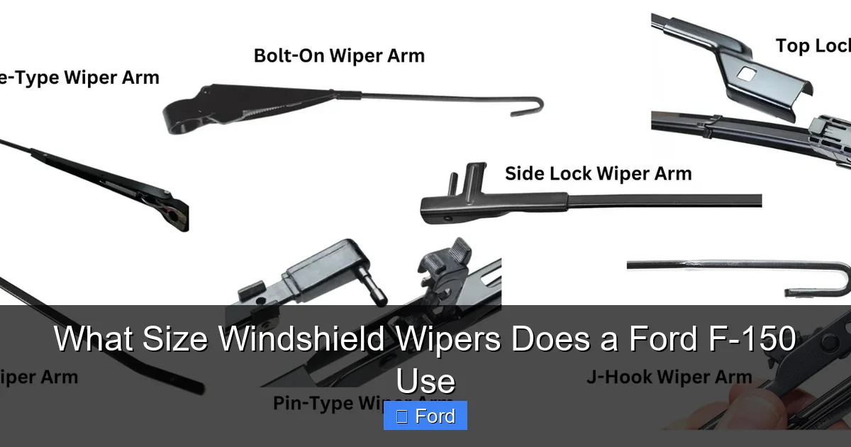 What Size Windshield Wipers Does a Ford F-150 Use