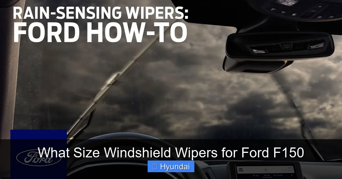 What Size Windshield Wipers for Ford F150