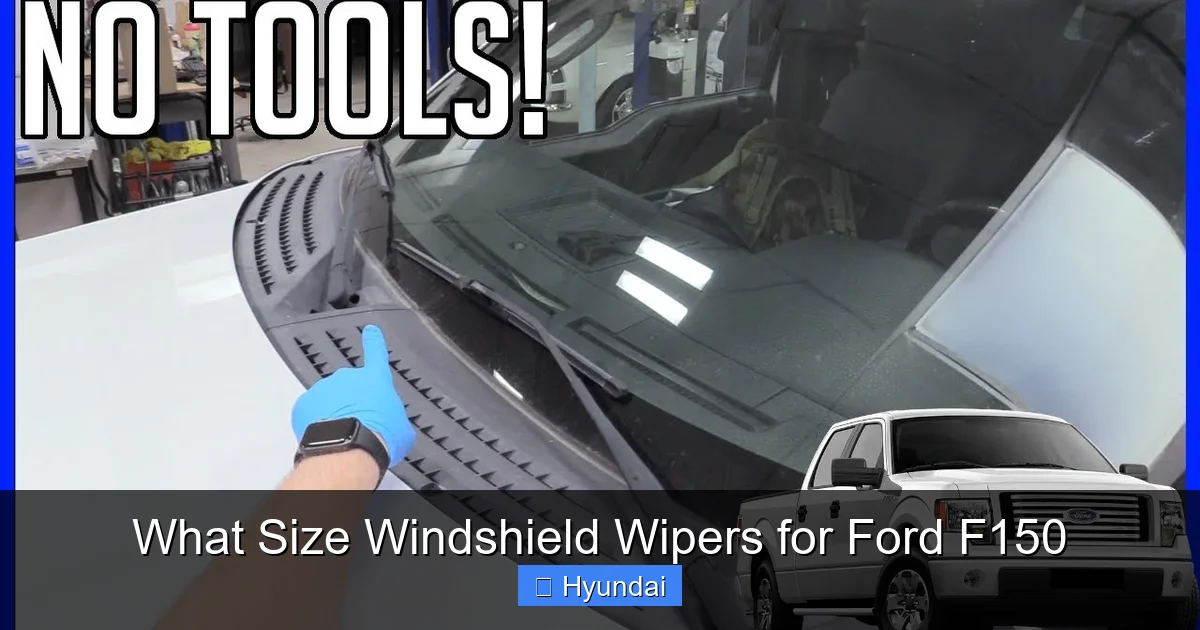 What Size Windshield Wipers for Ford F150