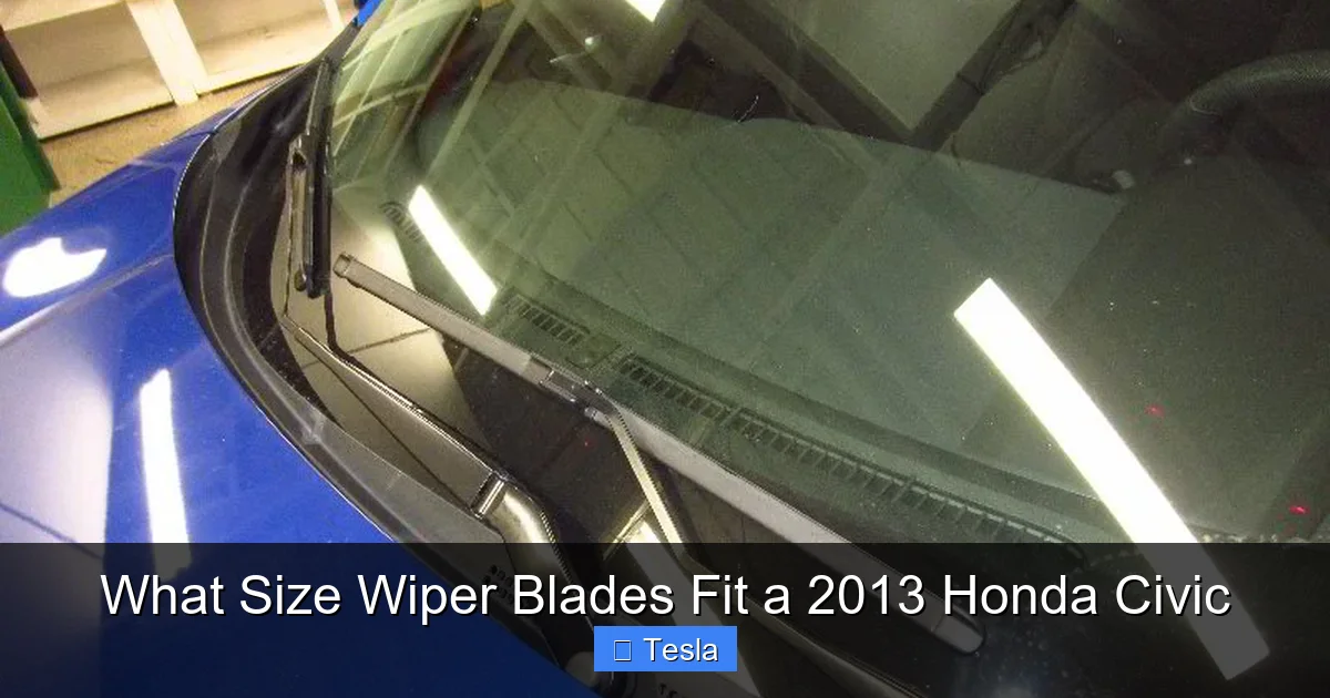 What Size Wiper Blades Fit a 2013 Honda Civic