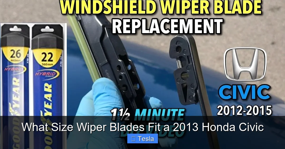 What Size Wiper Blades Fit a 2013 Honda Civic