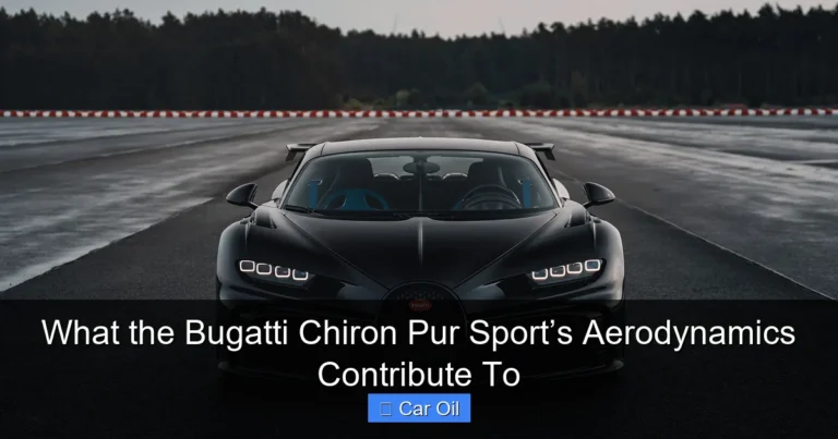 What the Bugatti Chiron Pur Sport’s Aerodynamics Contribute To