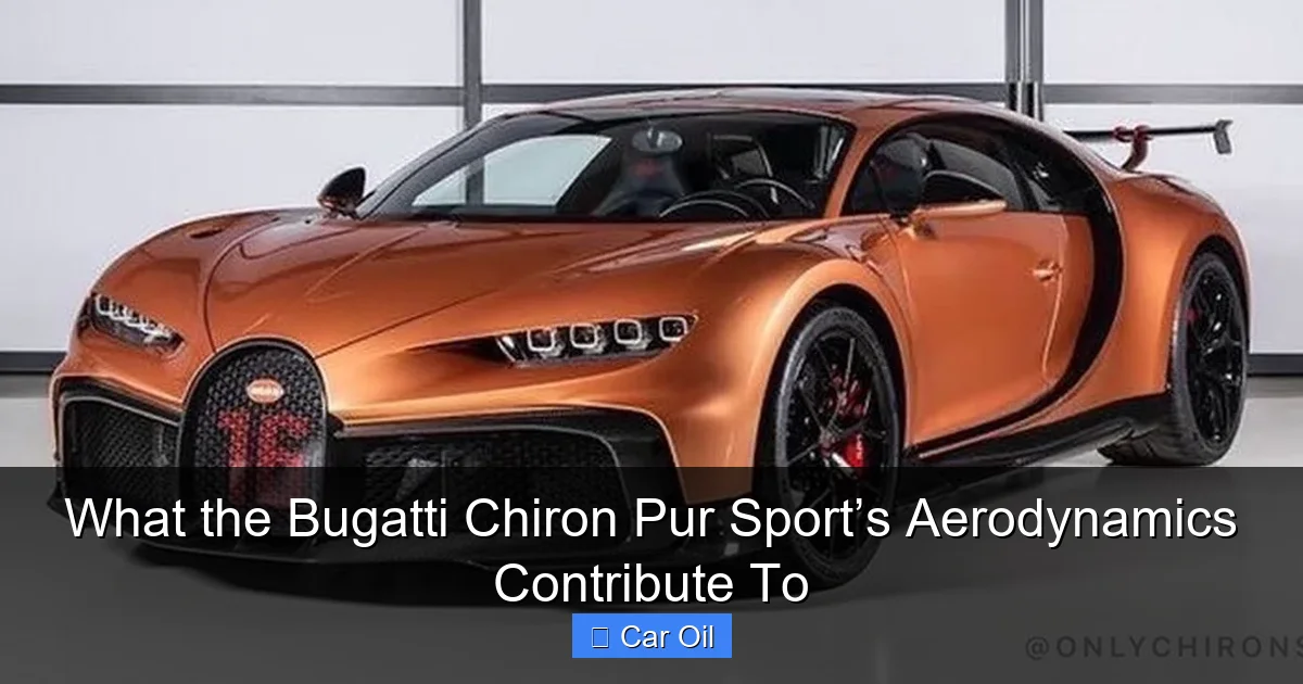 What the Bugatti Chiron Pur Sport’s Aerodynamics Contribute To