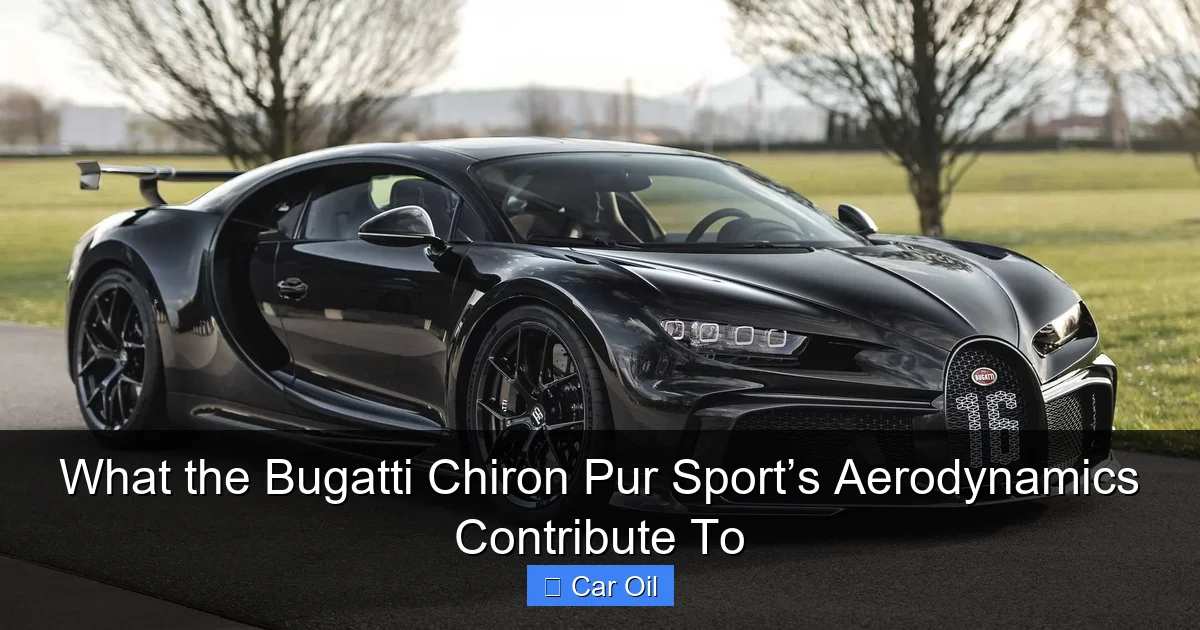 What the Bugatti Chiron Pur Sport’s Aerodynamics Contribute To