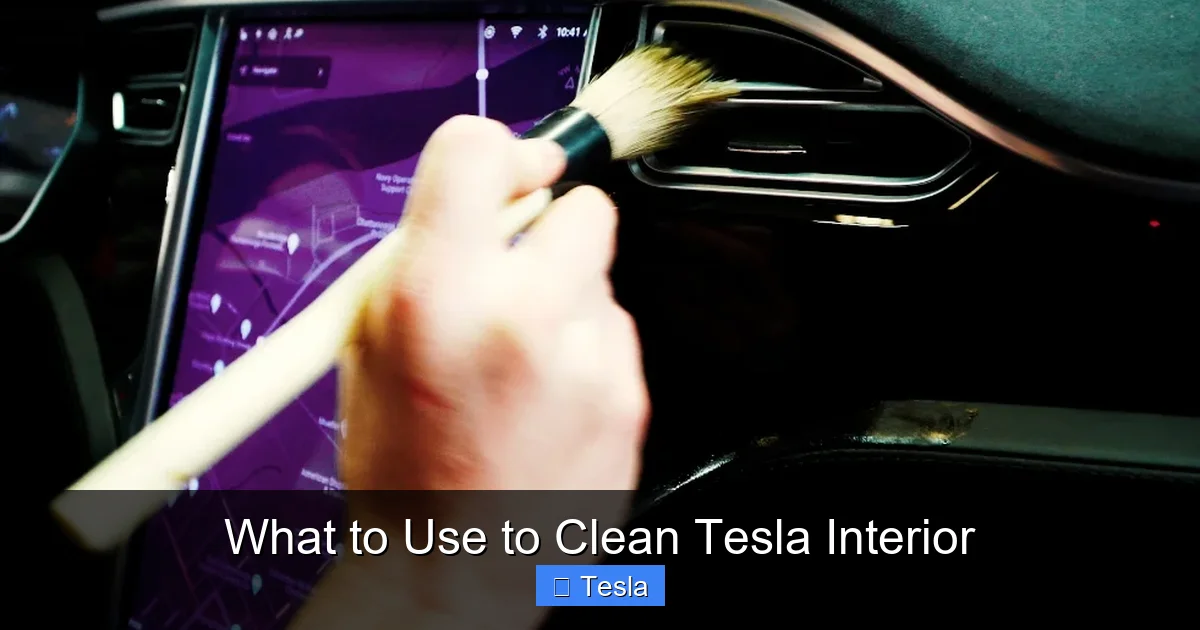 What to Use to Clean Tesla Interior